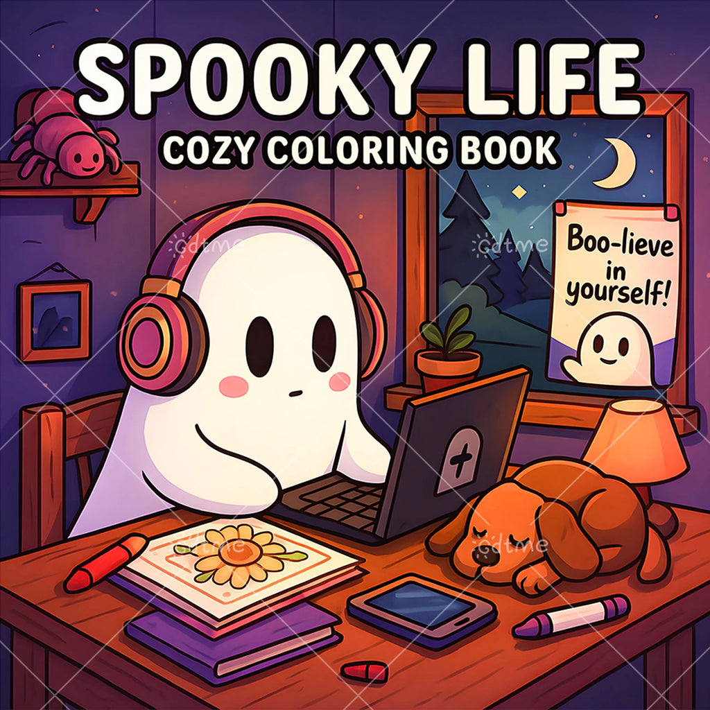 Halloween Spooky Life Coloring Book
