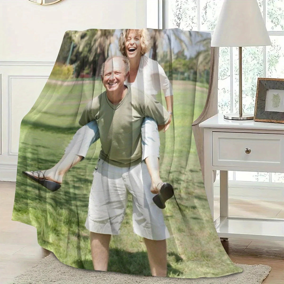 Custom Photo Flannel Blanket