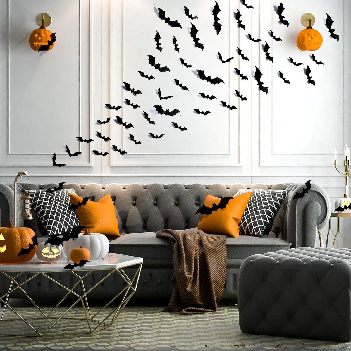 3D Bat Wall Stickers Halloween Decor