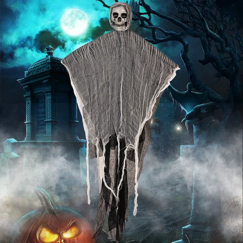Halloween Hanging Ghost Skeleton Grim Reaper Prop