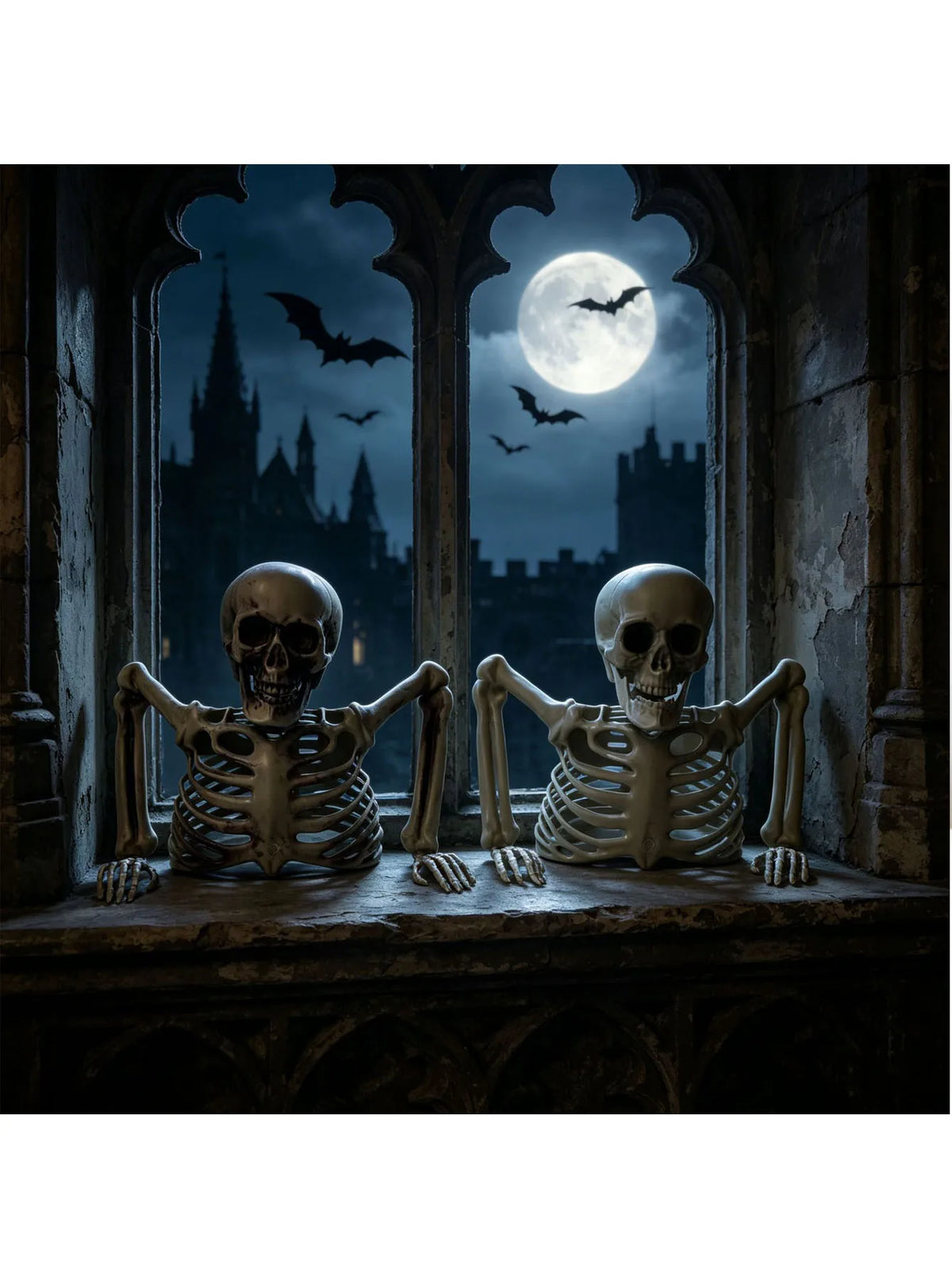 Halloween Half Skeleton Horror Decoration