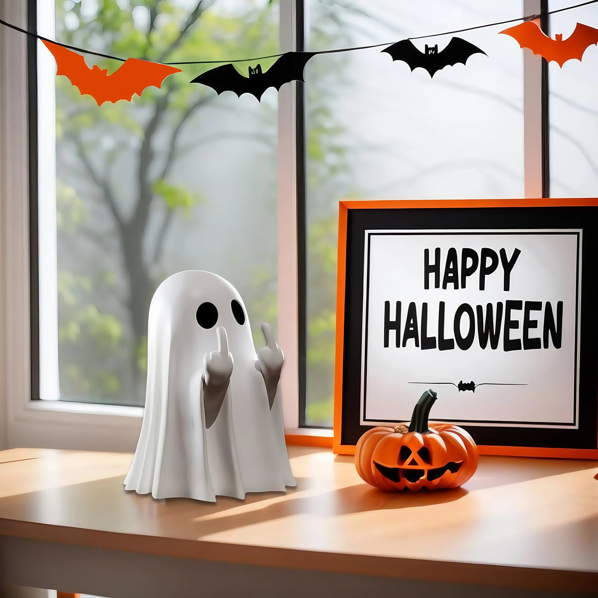 Cute Ghost Statues