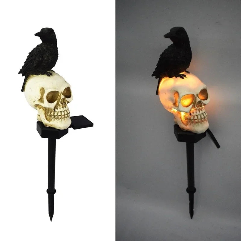 Halloween Solar Skeleton Ghost Light