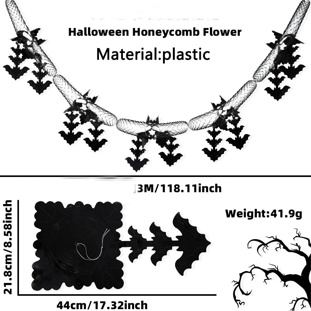 Halloween Party Paper Flag Banner