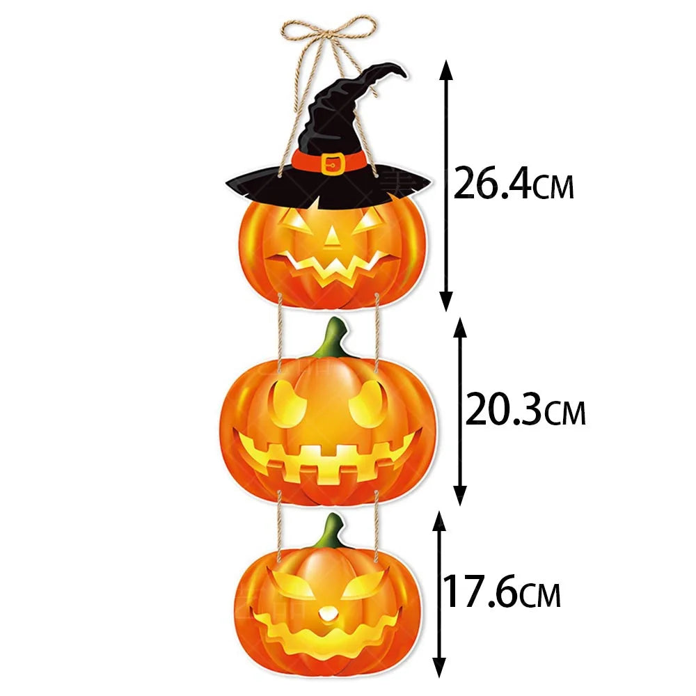 Halloween Spooky Paper Door Hanger Sign