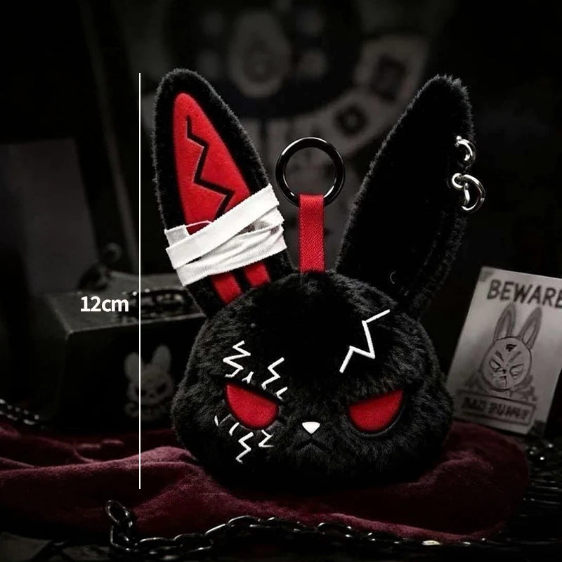 Gothic Horror Bunny Plush Keychain