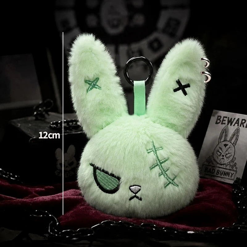 Gothic Horror Bunny Plush Keychain