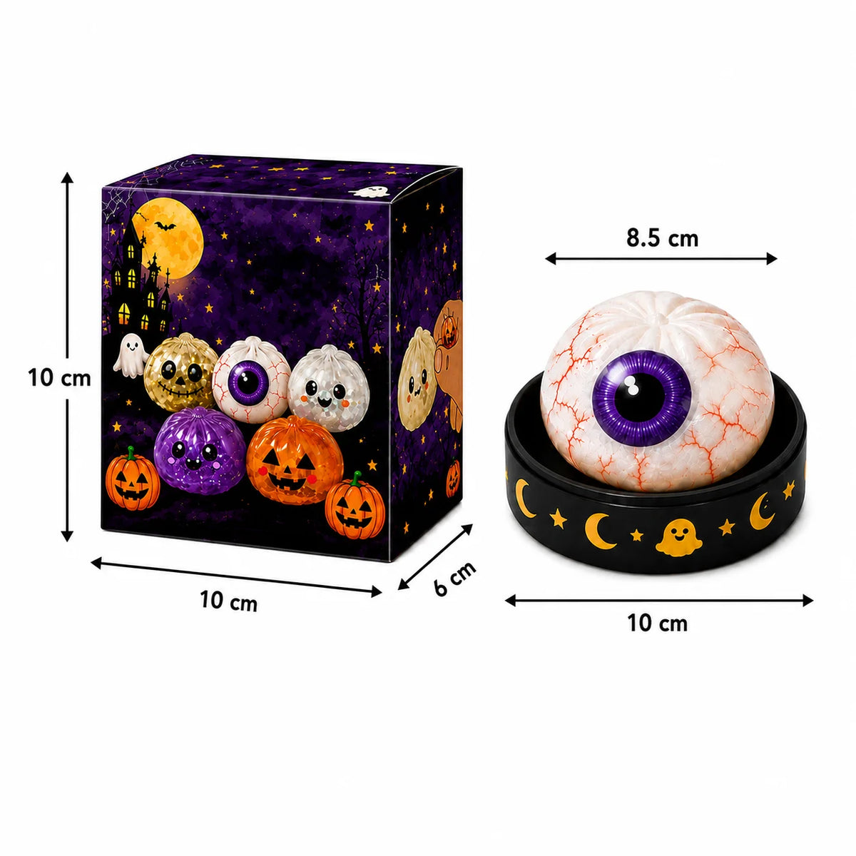 Halloween Ghost Dumpling Squishy Stress Toy