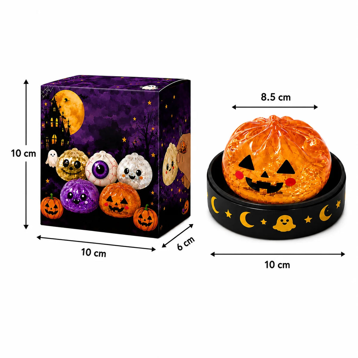 Halloween Ghost Dumpling Squishy Stress Toy