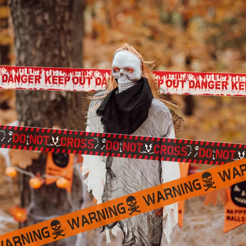 Halloween Warning Caution Tape