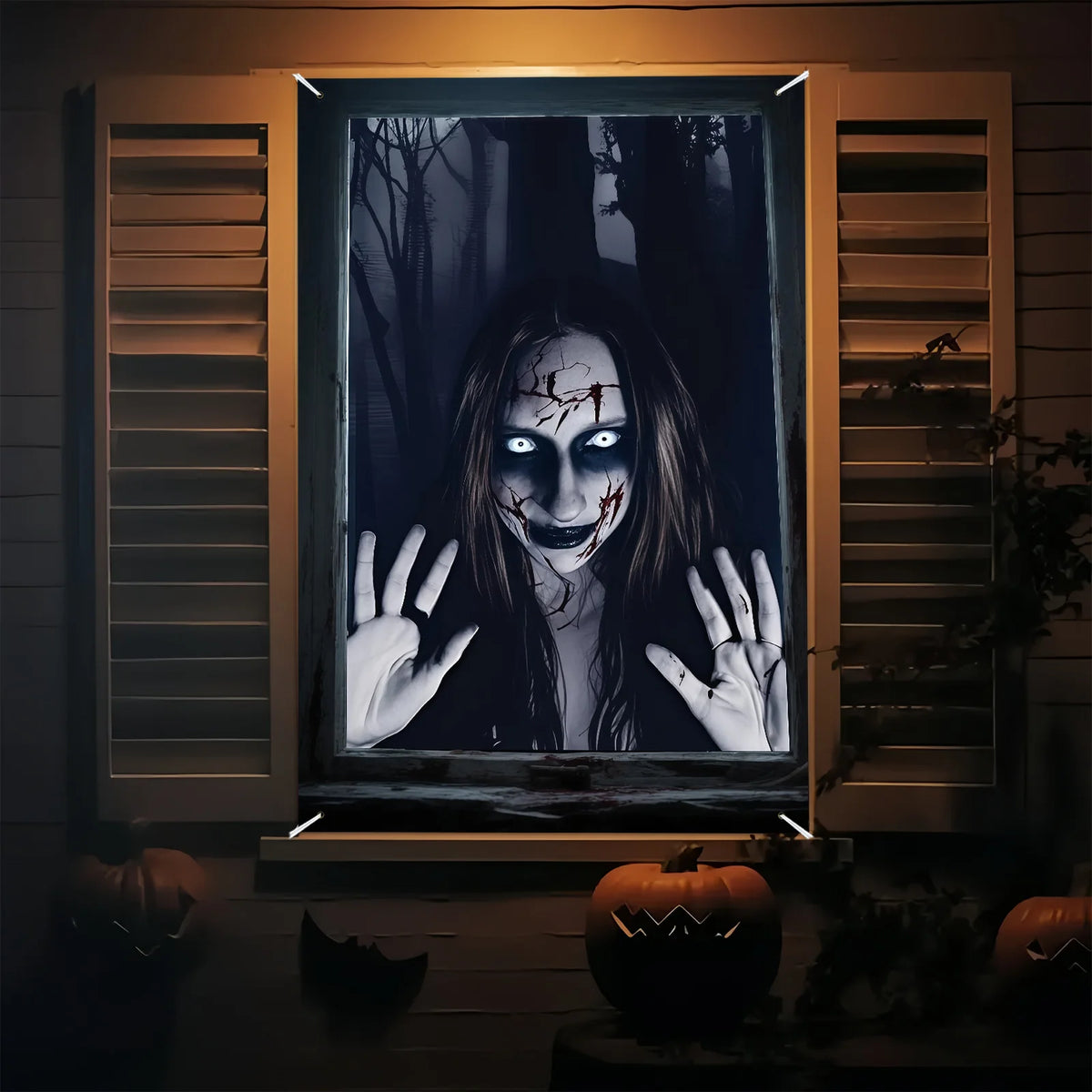Halloween Forest Monster Window Decoration
