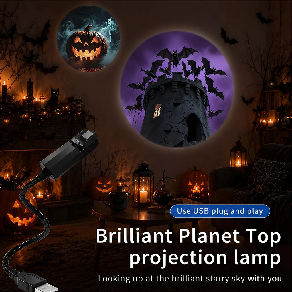 Halloween USB LED Projection Lamp