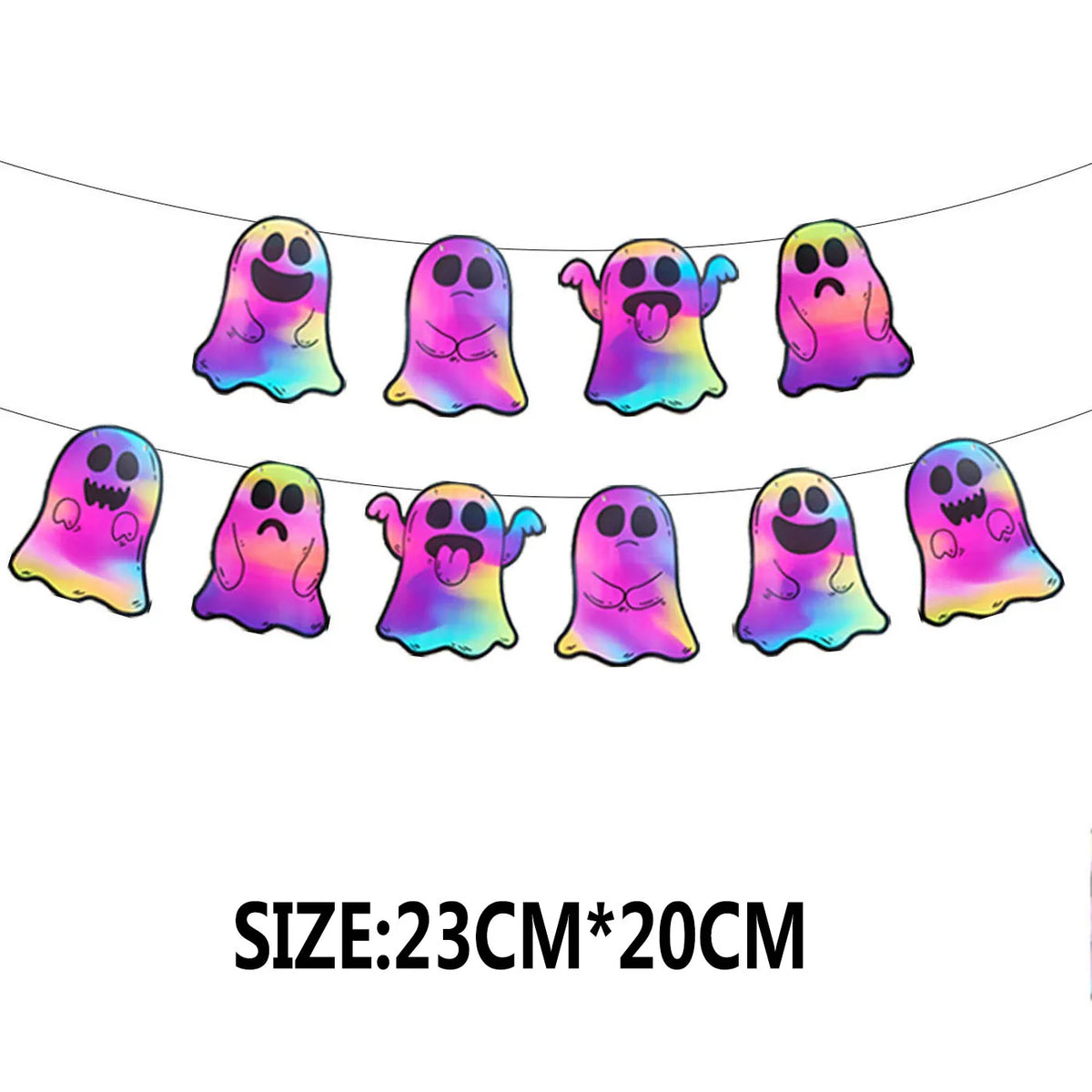 Halloween Party Paper Flag Banner