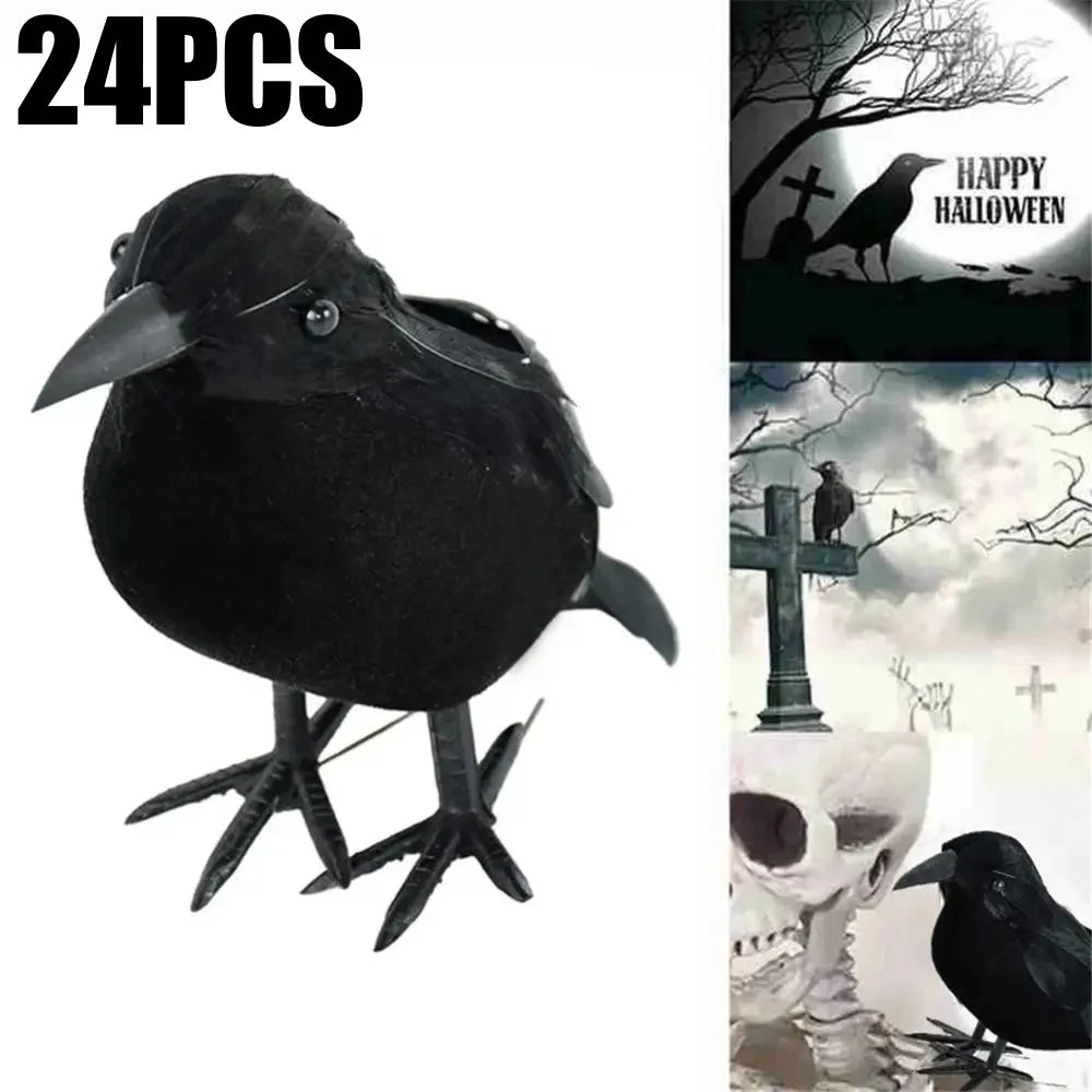 Halloween Black Crow Raven Decor