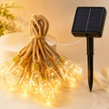 Solar Hemp Rope Edison Fairy String Lights
