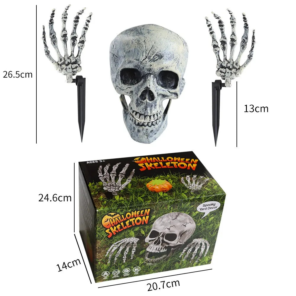 Halloween Skull & Skeleton Hand Decoration