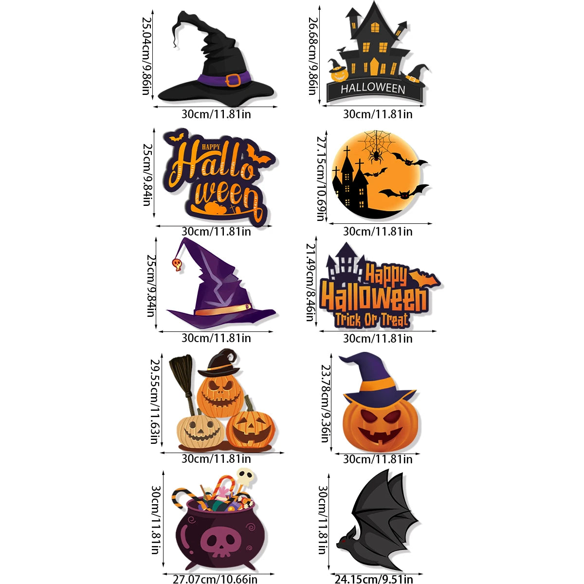 Halloween Spooky Paper Door Hanger Sign