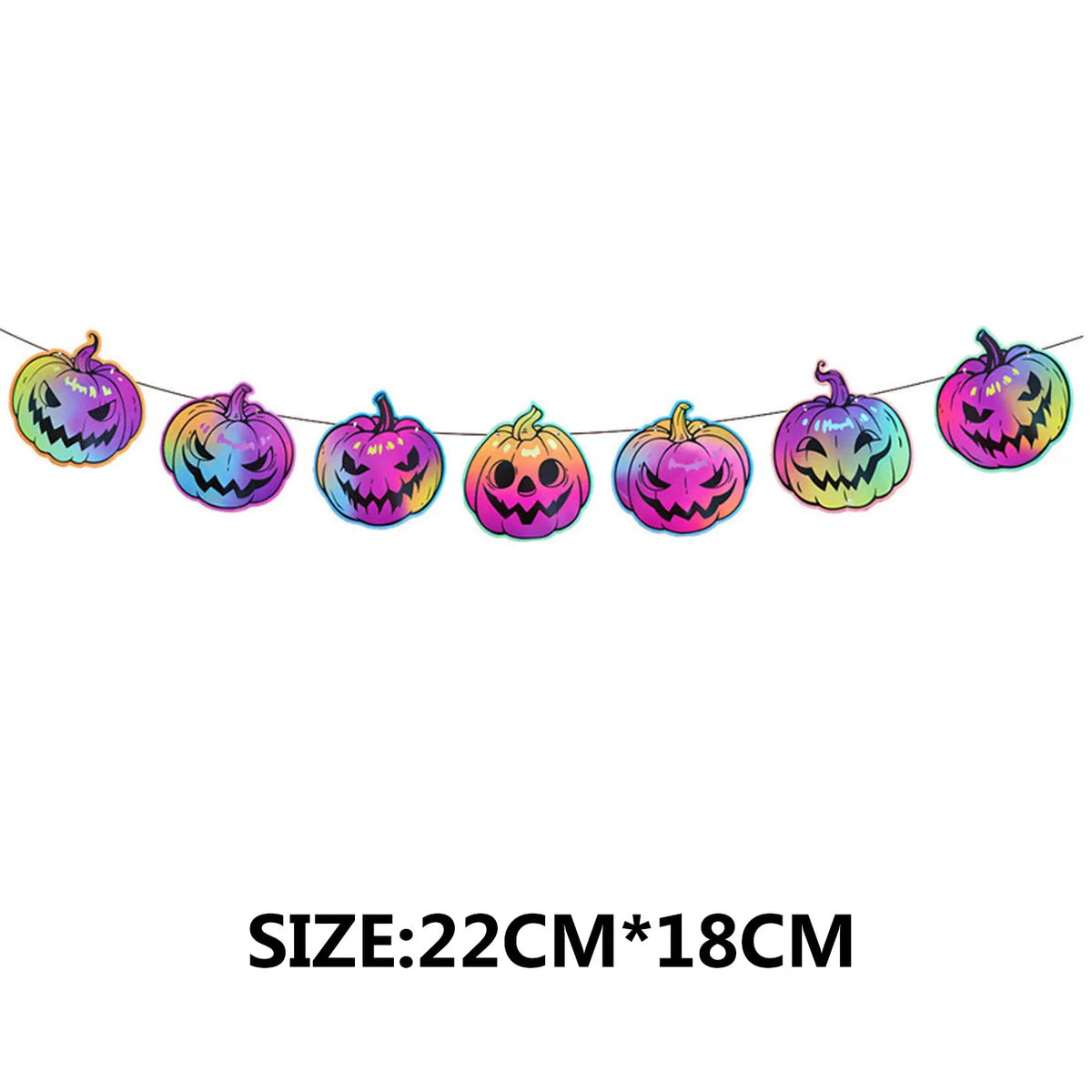 Halloween Party Paper Flag Banner