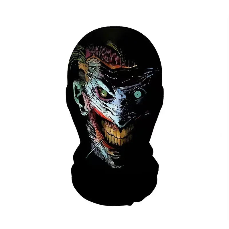 Halloween Skeleton Elastic Mesh Hood Mask