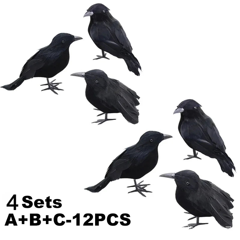 Halloween Black Crow Raven Decor