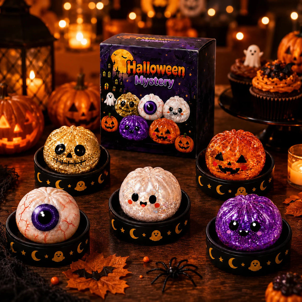 Halloween Ghost Dumpling Squishy Stress Toy