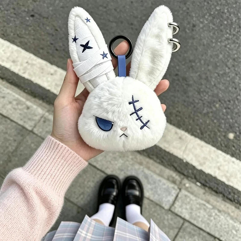 Gothic Horror Bunny Plush Keychain