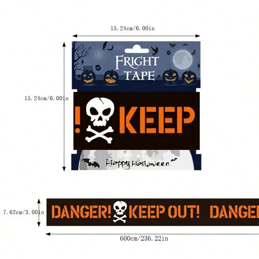 Halloween Warning Caution Tape