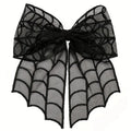 Halloween Bat Mesh Bow Hair Clip