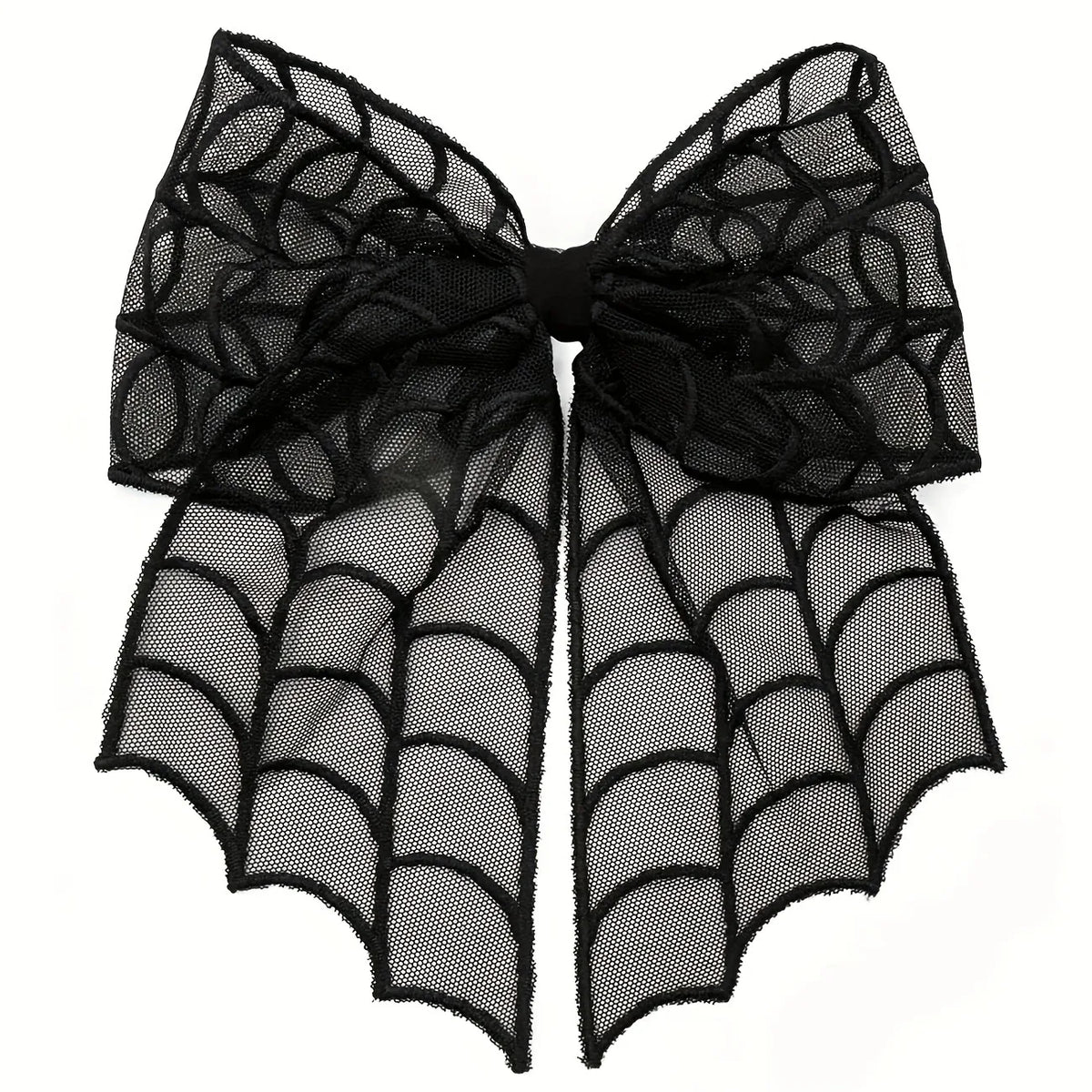 Halloween Bat Mesh Bow Hair Clip