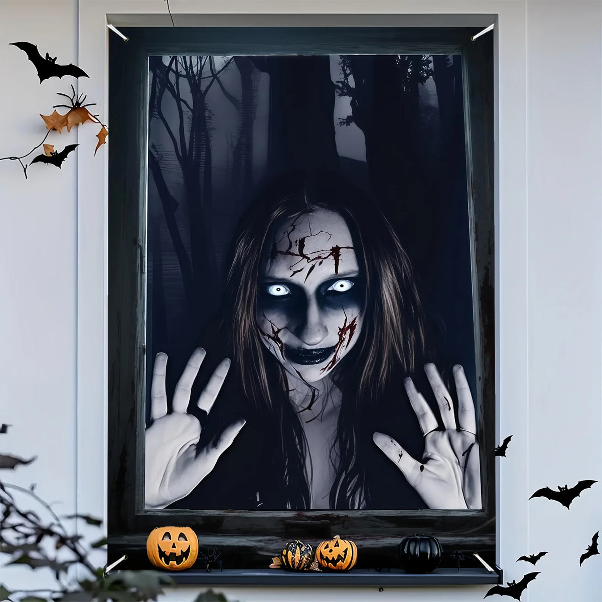 Halloween Forest Monster Window Decoration