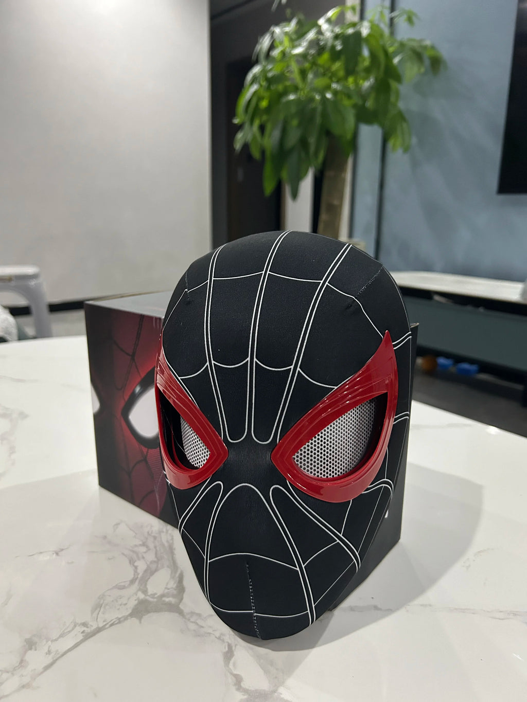 Wearable Cosplay Full Face Headgear with Movable Eyes
