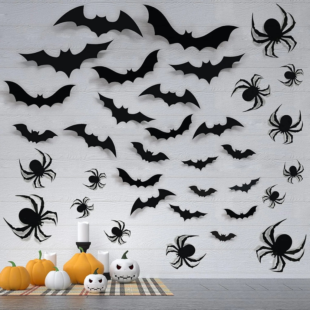 3D Bat Wall Stickers Halloween Decor