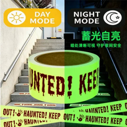 Halloween Glow in the Dark Warning Tape
