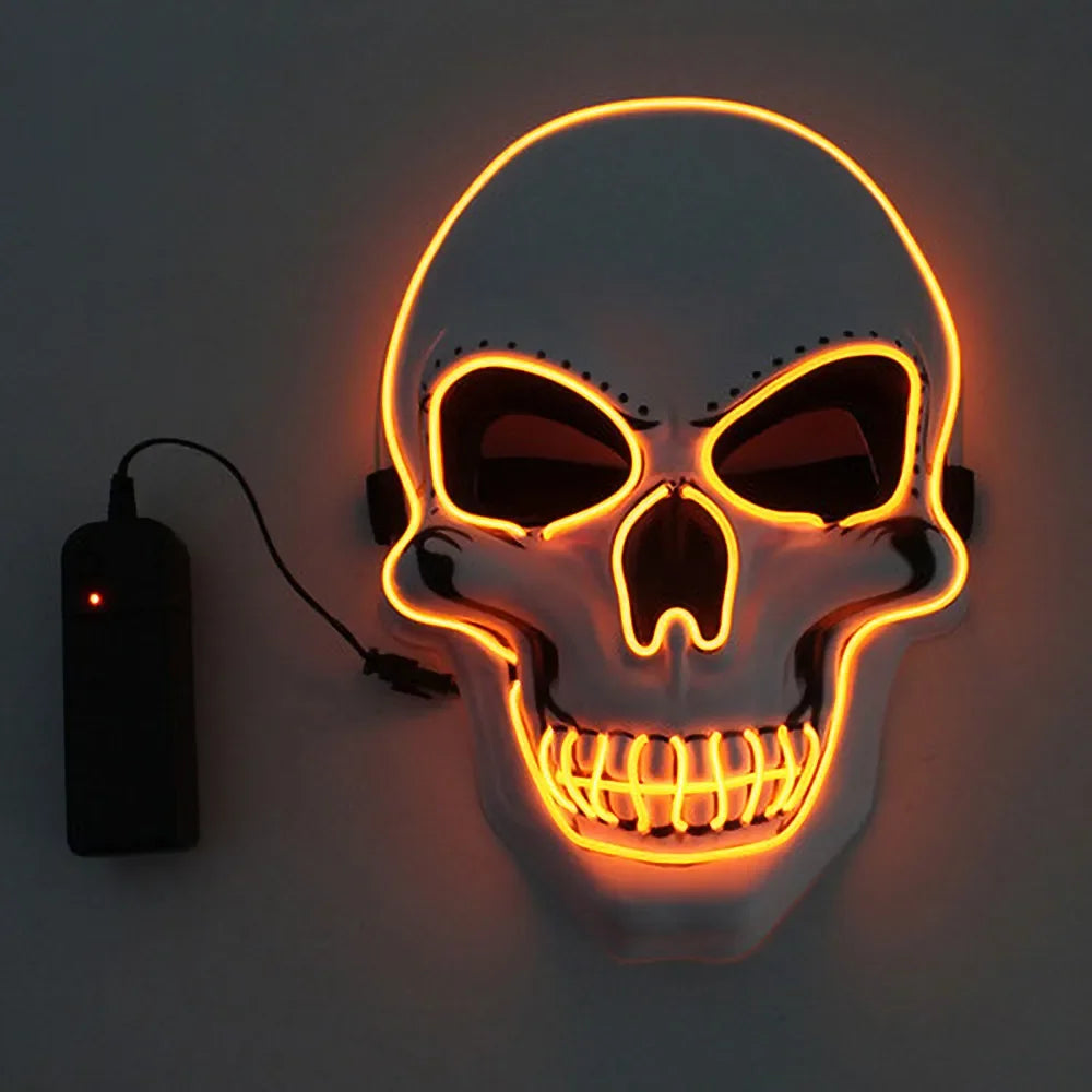 Halloween LED Glowing Skull Cosplay Mask