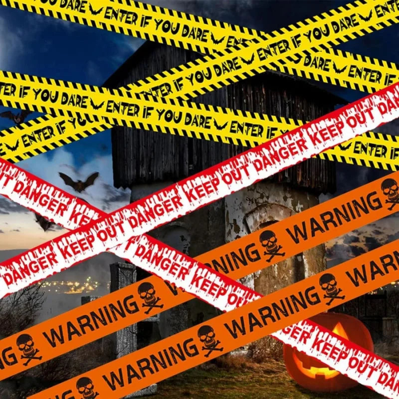 Halloween Warning Caution Tape