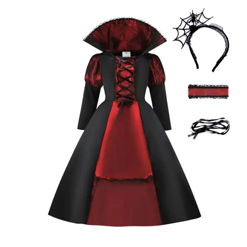 Girls Halloween Vampire Costume Dress