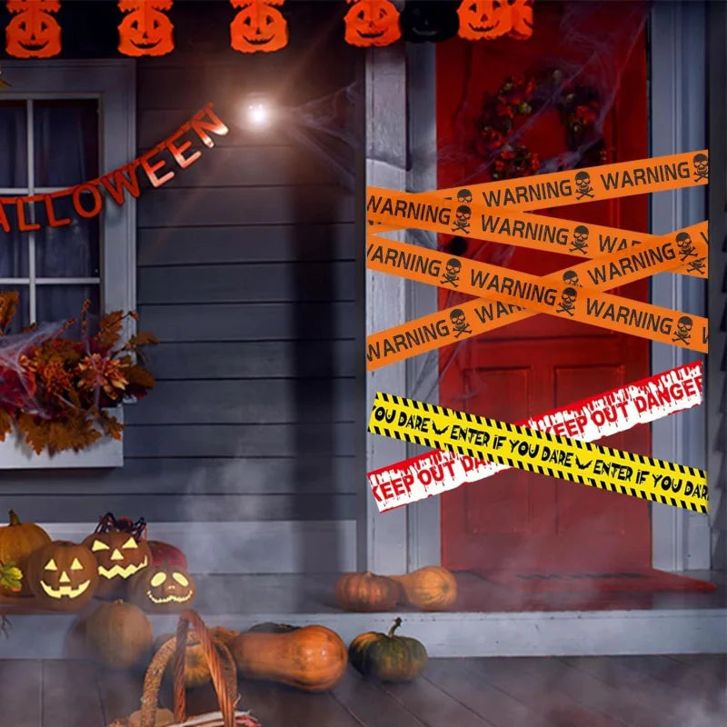 Halloween Warning Caution Tape