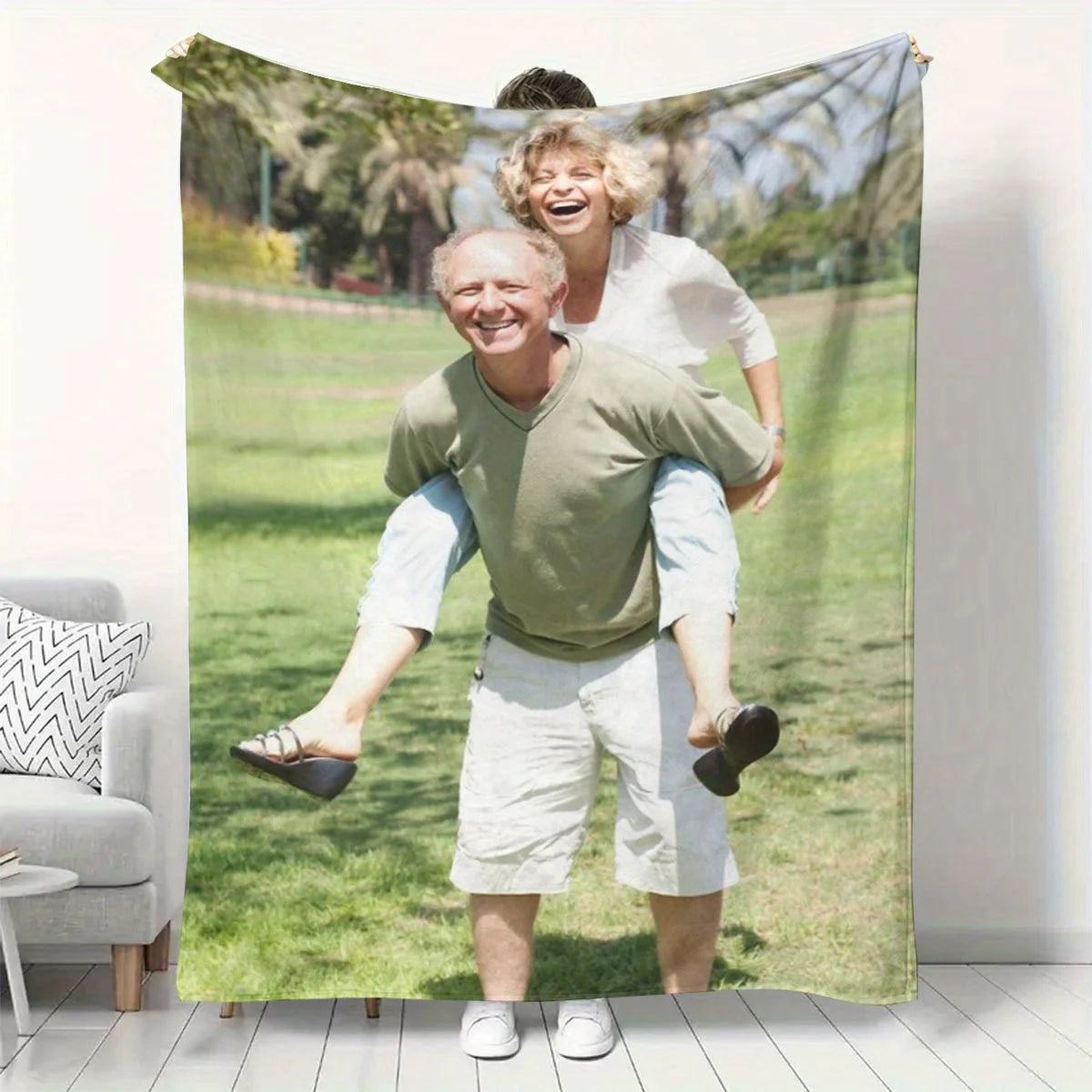 Custom Photo Flannel Blanket