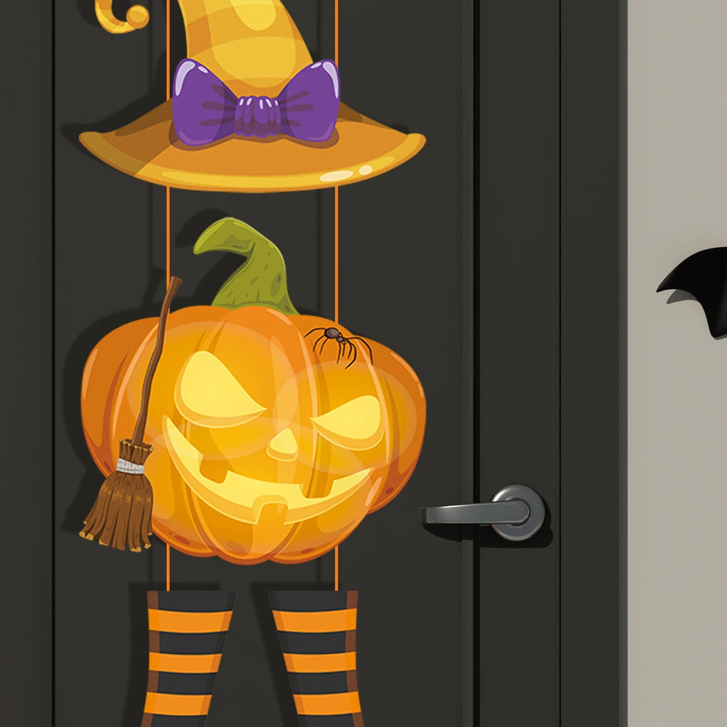 Halloween Spooky Paper Door Hanger Sign