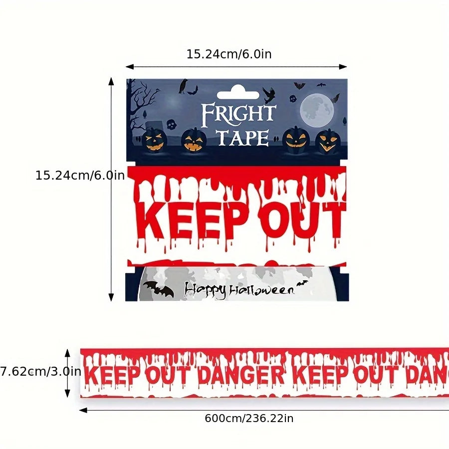 Halloween Warning Caution Tape