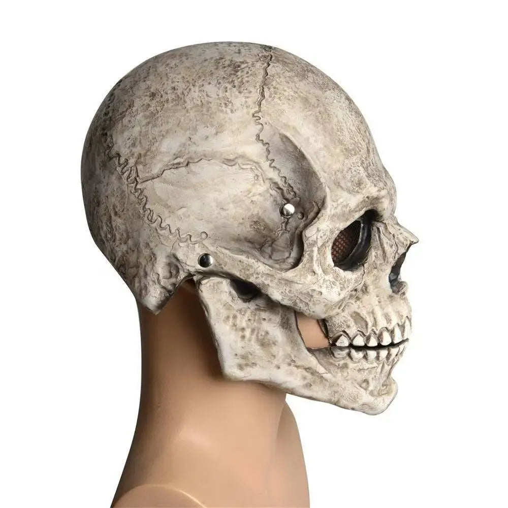 Movable Jaw Latex Skull Mask