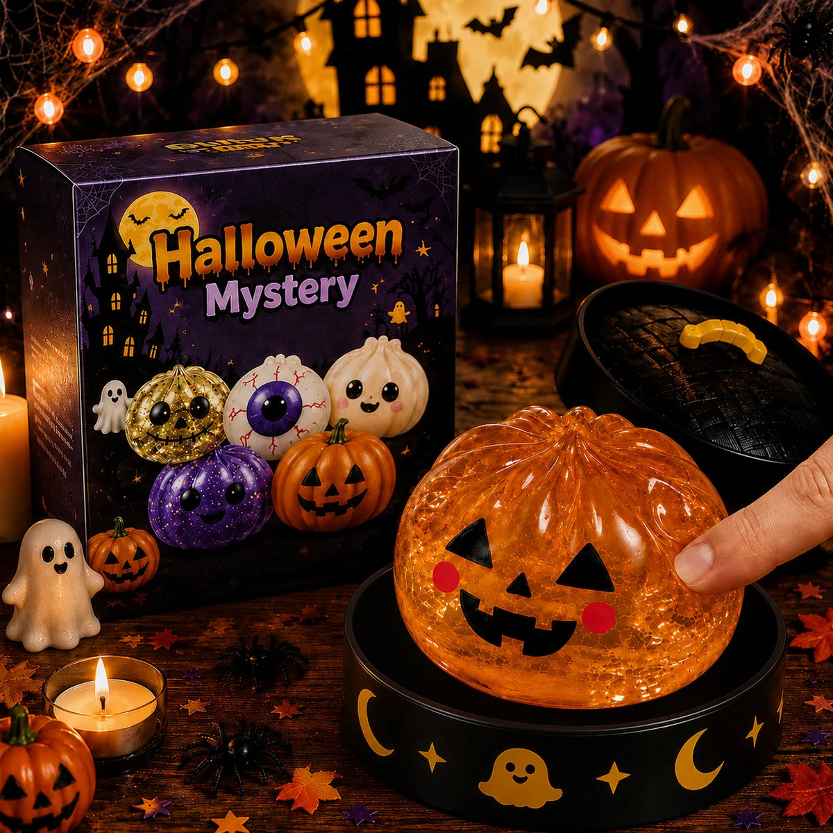 Halloween Ghost Dumpling Squishy Stress Toy