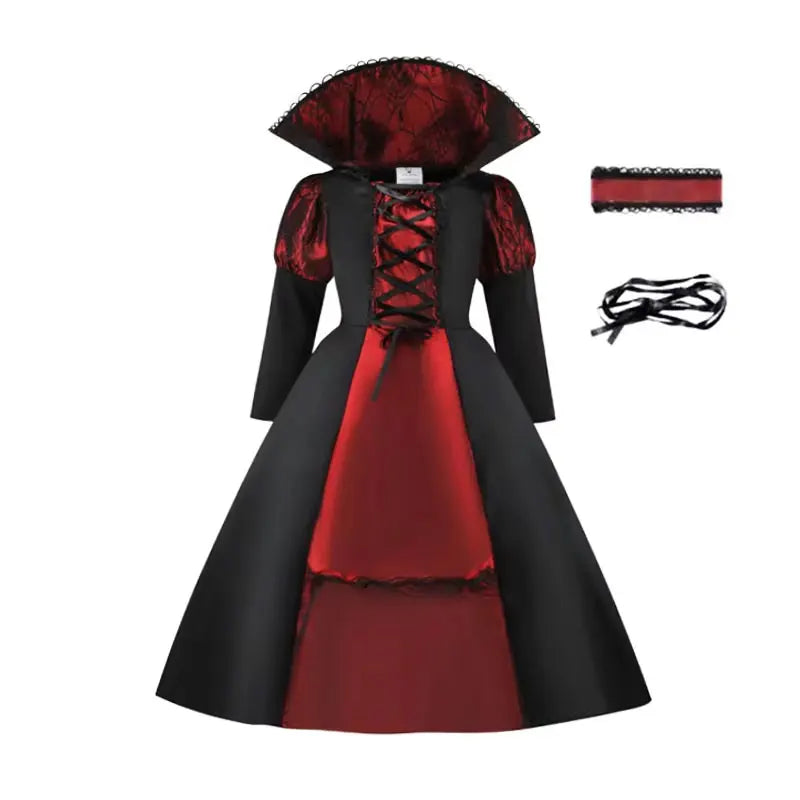 Girls Halloween Vampire Costume Dress