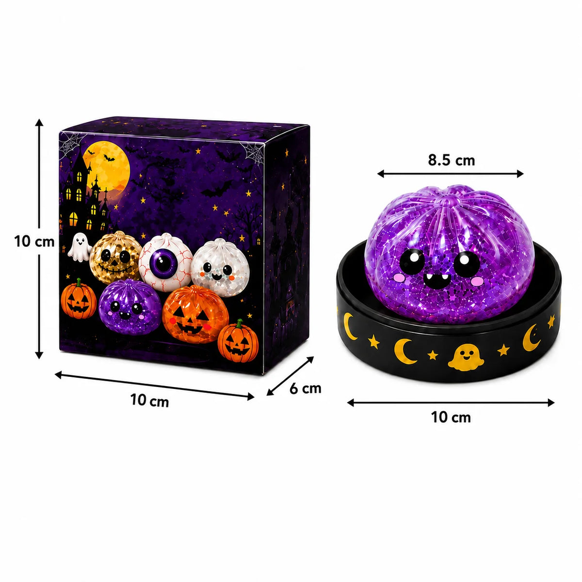 Halloween Ghost Dumpling Squishy Stress Toy