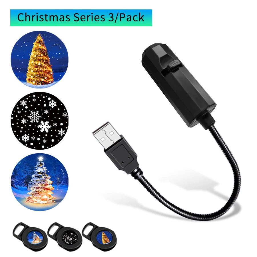 Halloween LED USB Projector Night Light