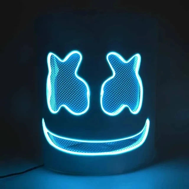 Halloween LED Light-Up Full Face Mask