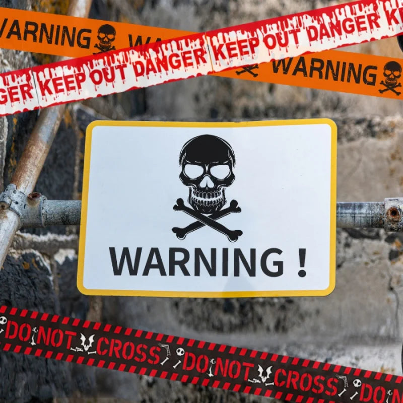 Halloween Warning Caution Tape