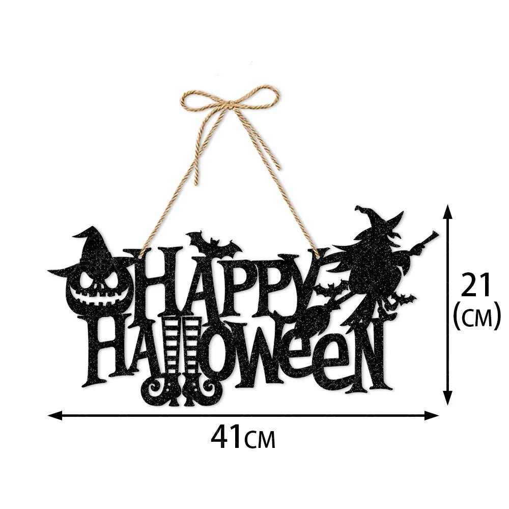 Halloween Spooky Paper Door Hanger Sign