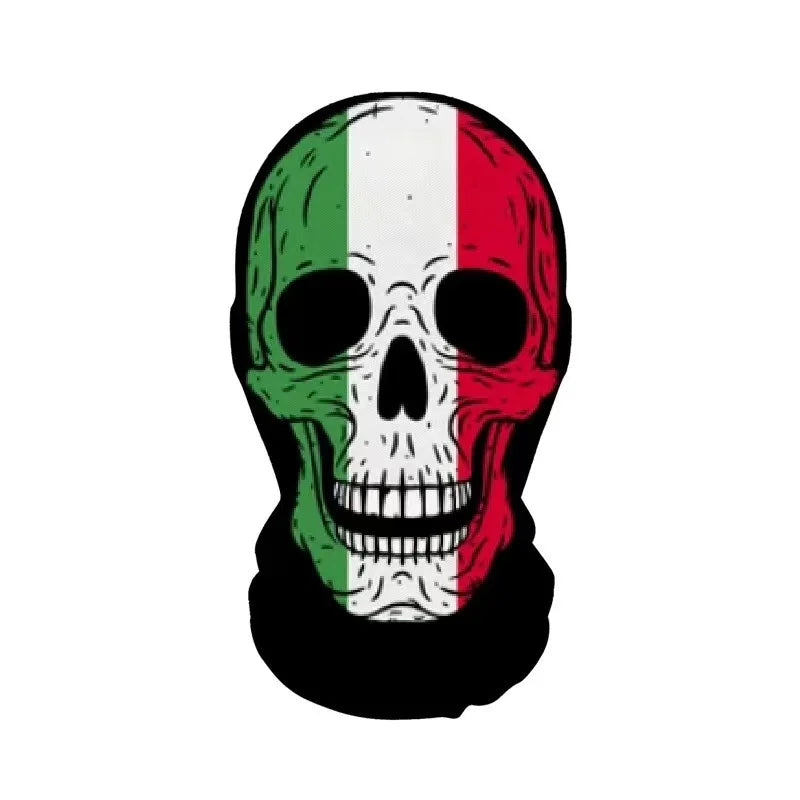 Halloween Skeleton Elastic Mesh Hood Mask