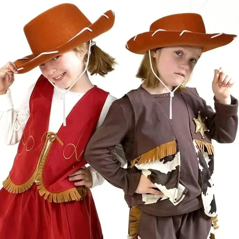 Kids Cowboy Western Hat & Bandana Set